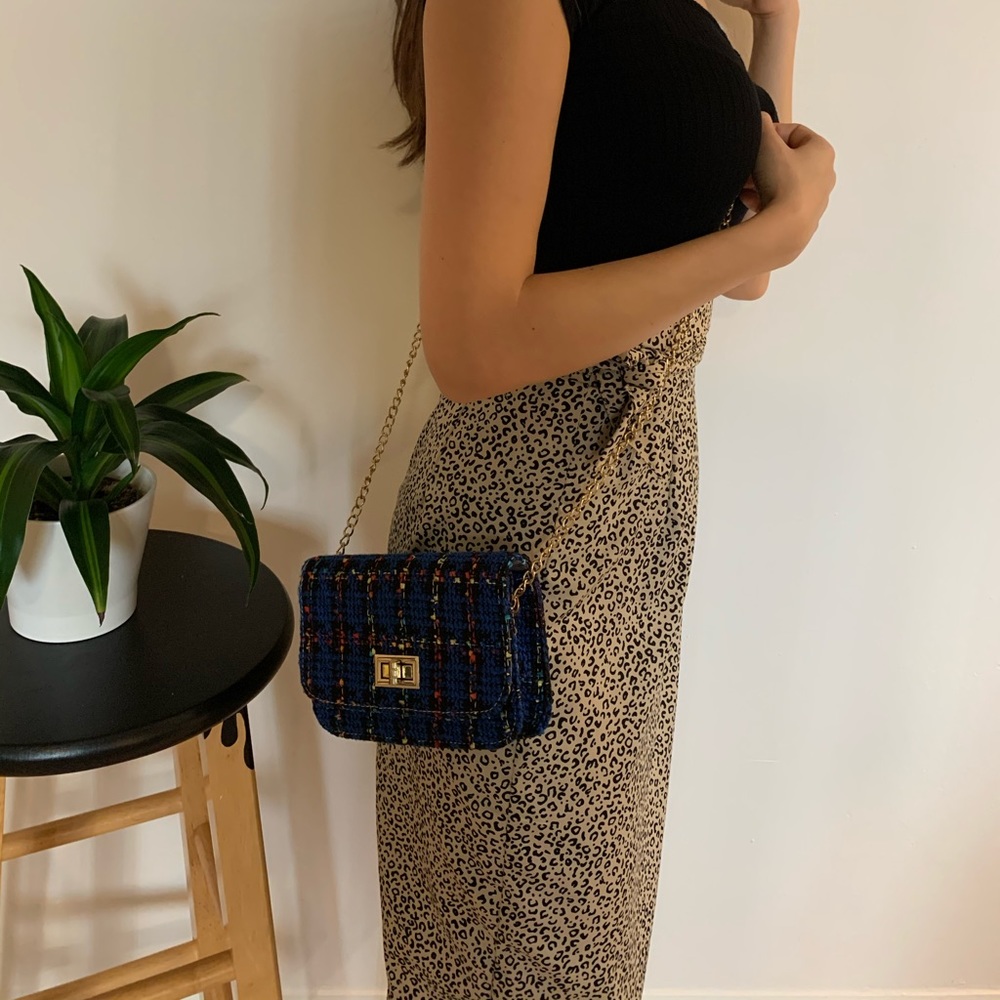 Unbranded Blue Pattern Crossbody/WOC